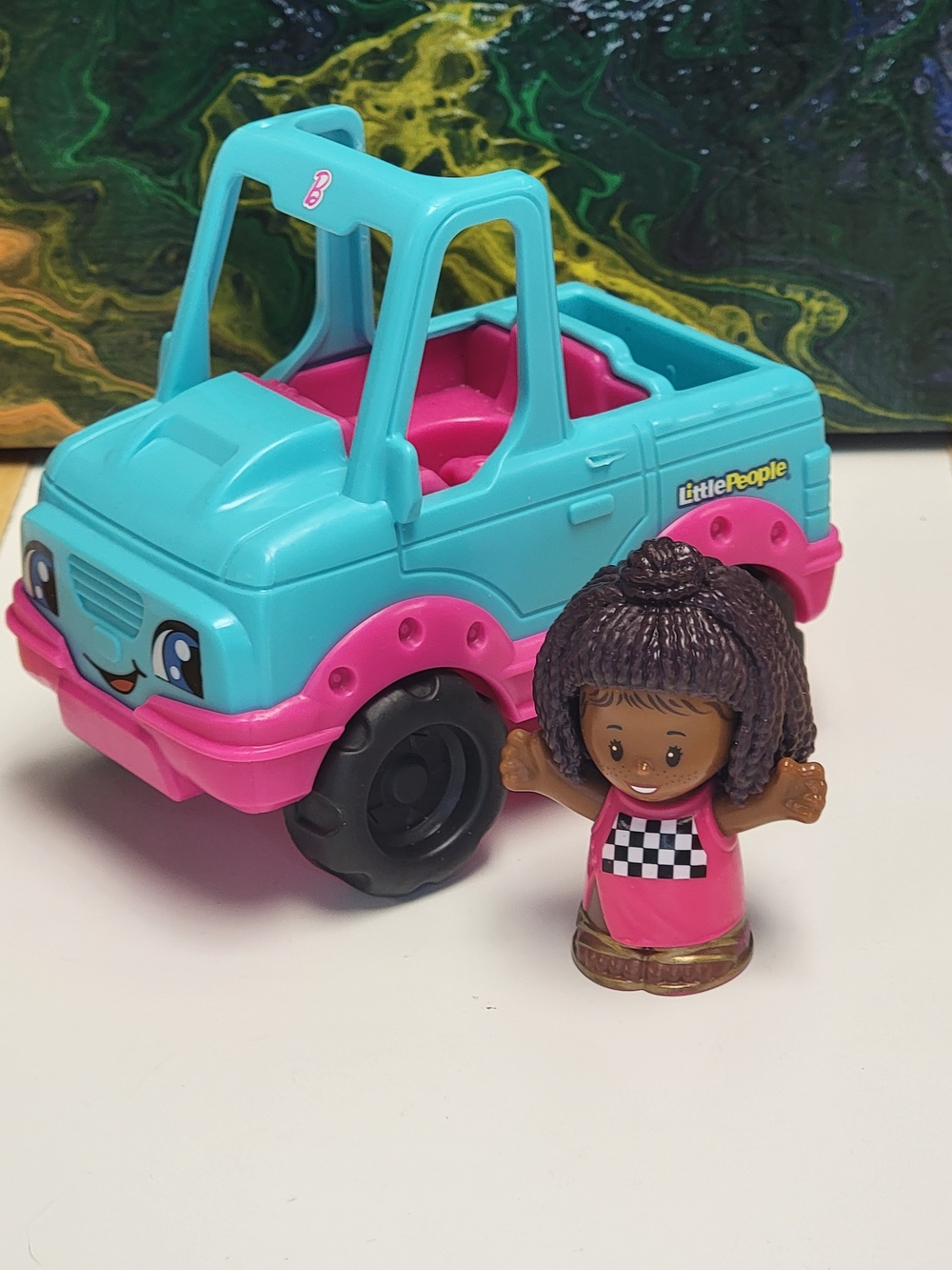 Little People Barbie And Her Jeep.